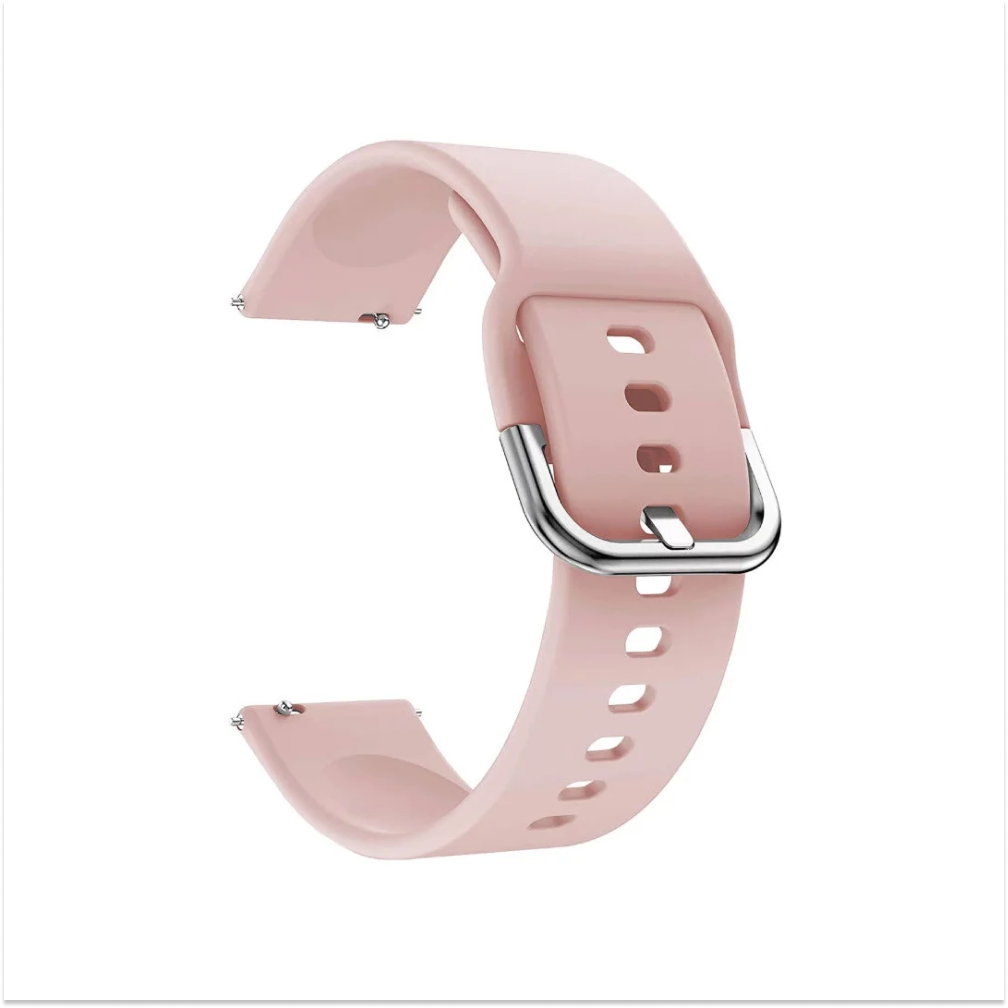 Ремешок силиконовый для часов Lyambda Avior 22мм, светло-розовый